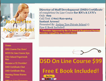 Tablet Screenshot of joshuatreeprivateschool.com